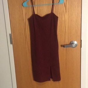 Forever 21 Knee length tight slit dress. NWOT